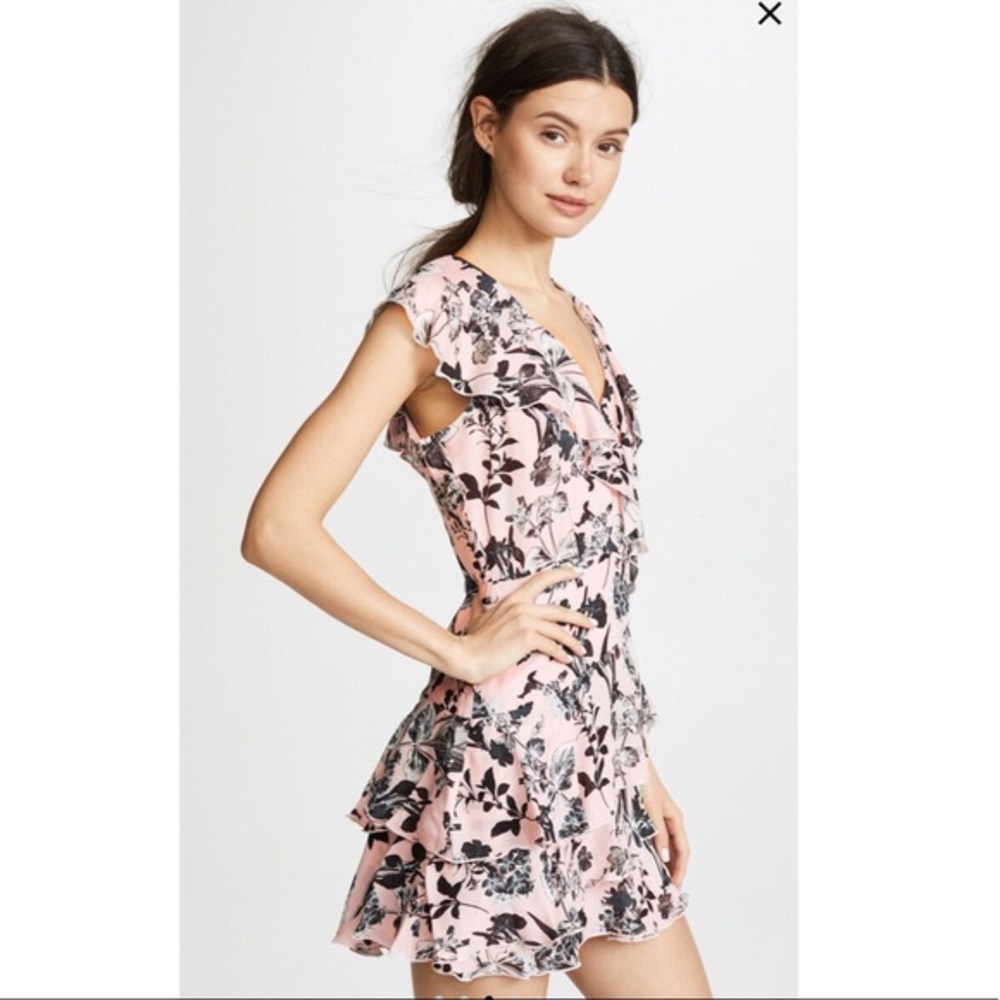 Parker ‘Dorothy’ Silk Floral Ruffle Tiered Dress 8